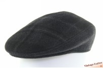 Thick flatcap Canda anthracite grey checkered 57 Thick flatcap Canda anthracite grey checkered 57